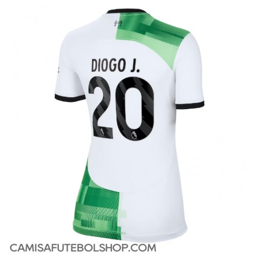 Camisa de time de futebol Liverpool Diogo Jota #20 Replicas 2º Equipamento Feminina 2023-24 Manga Curta